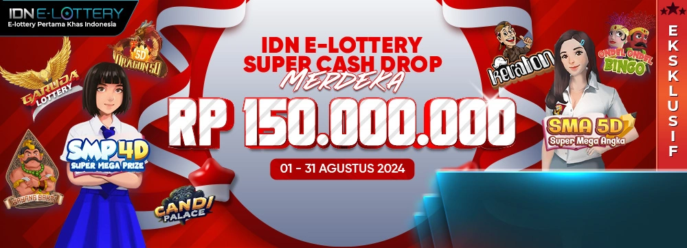 IDN E-Lottery Super Cash Drop Merdeka